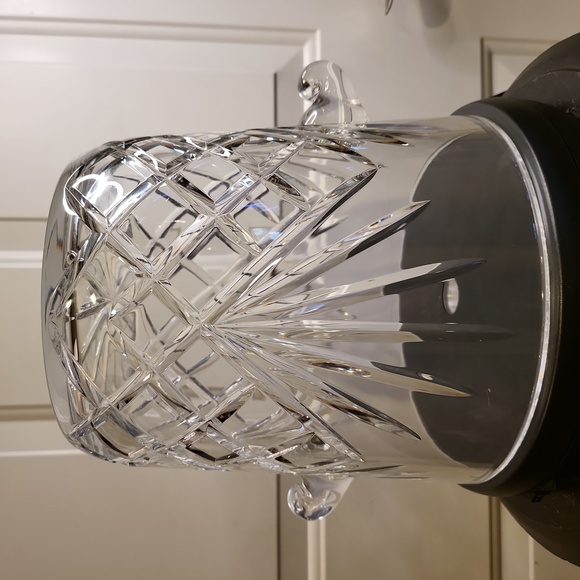 Antique French Cut Crystal Glass Magnum Ice Bucket 9 1/4" - Picture 6 of 9